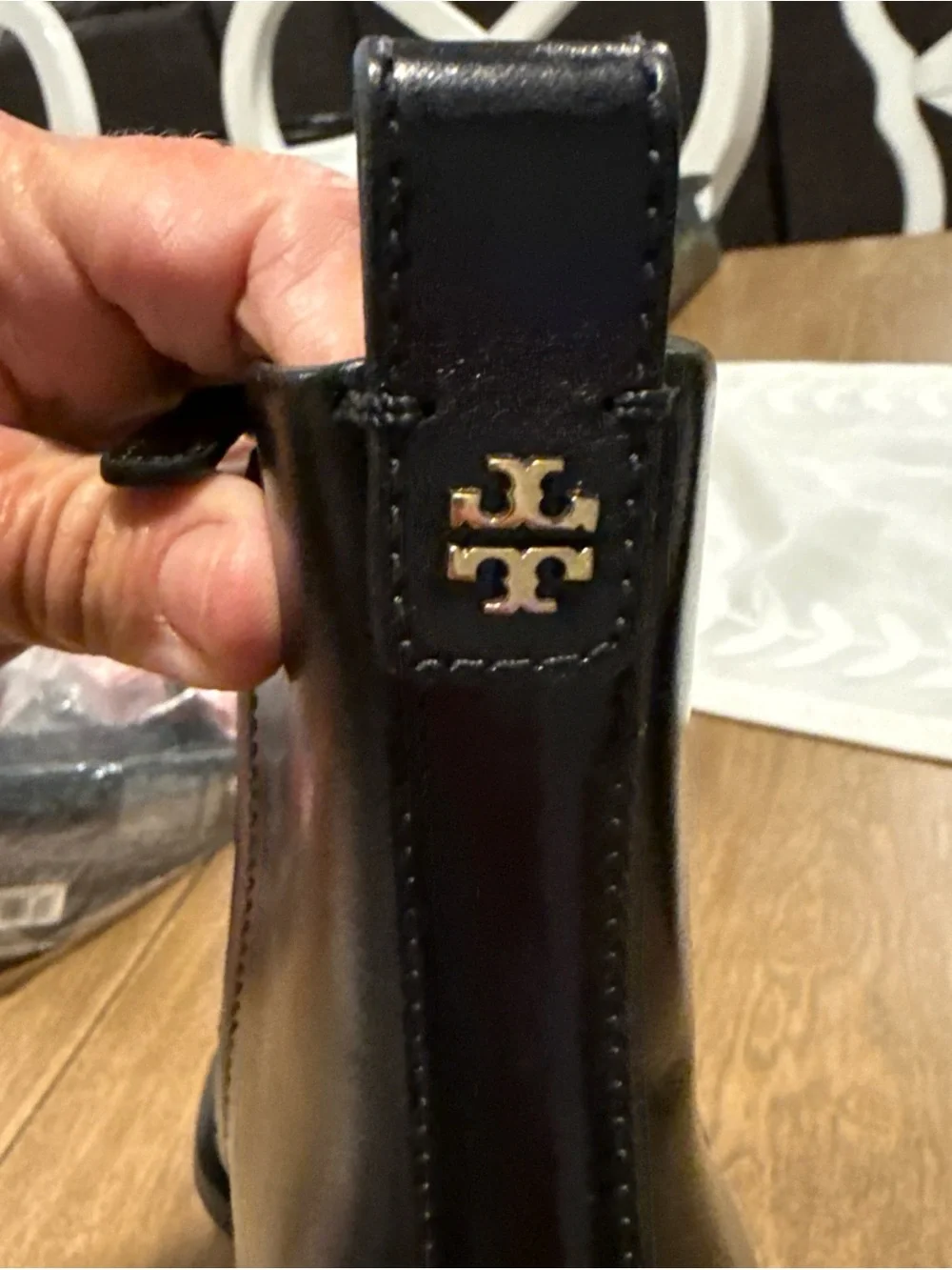 New Tory Burch Casual Zip Up Bootie, Calf Leather, New  Size 9